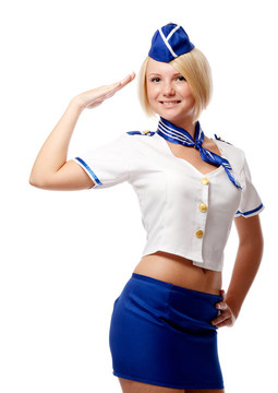 美女空姐肖像