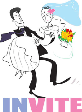 婚禮的夫婦