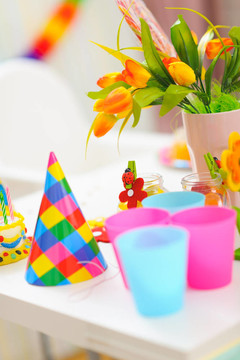 表嬰兒生日慶典裝飾特寫