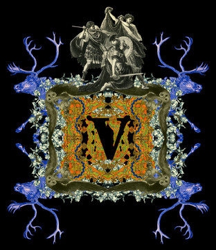 字母V.