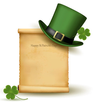 Saint Patrick Day三葉草卡片