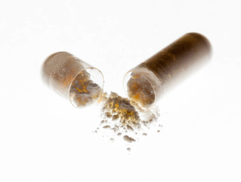 桌上白膠囊