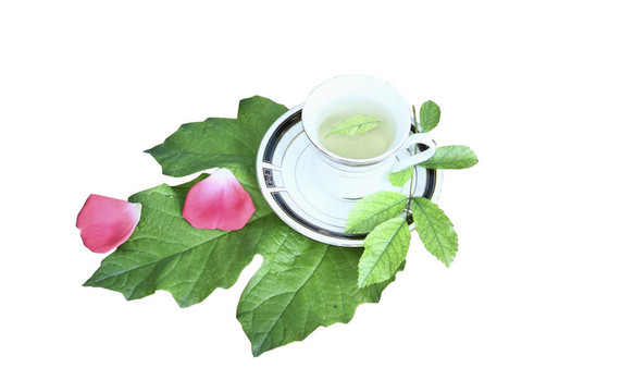 綠茶上的馬克杯