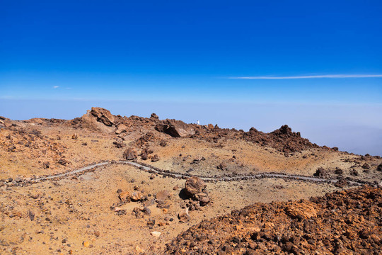 泰德火山在特內(nèi)里費(fèi)島-西班牙加那利群島