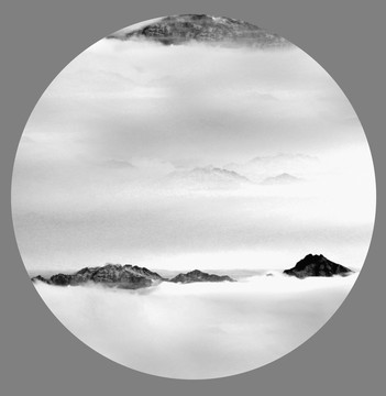 水墨山水寫意 未分層