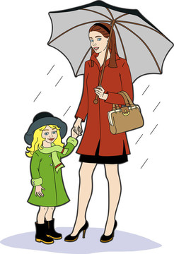 母親和女兒