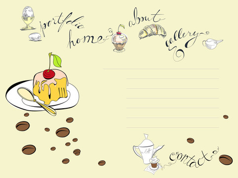 網(wǎng)頁(yè)設(shè)計(jì)用食品模板