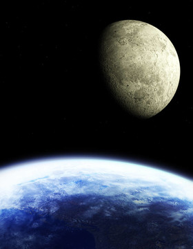 地球和Moon