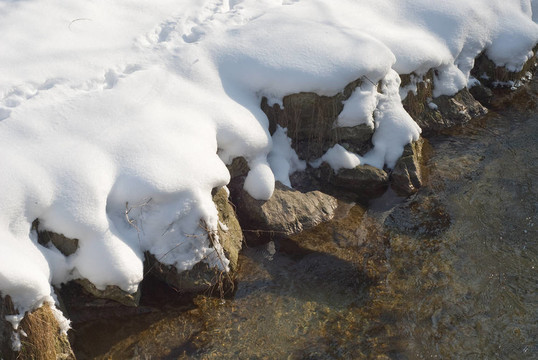 雪和水