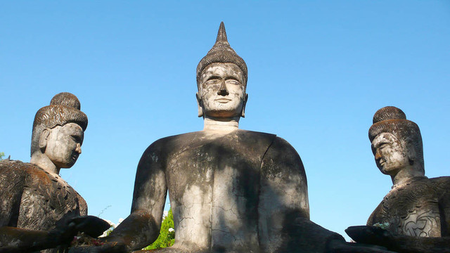 Laos歷史佛像雕塑