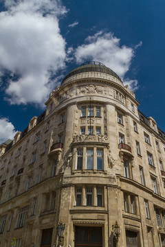 19世紀(jì)在布達(dá)城堡區(qū)budape典型建筑