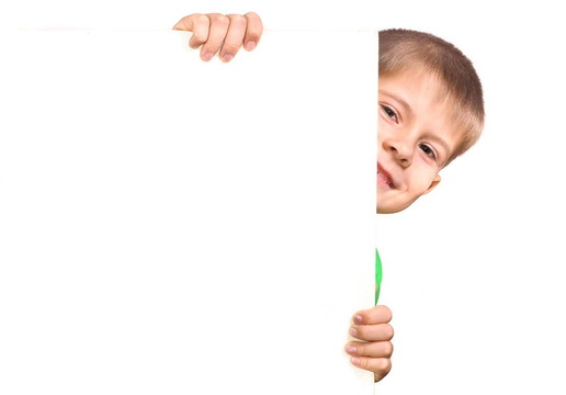 打著白旗的男孩