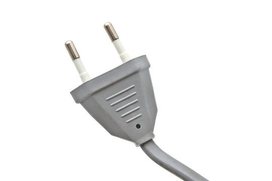 灰色的電插頭