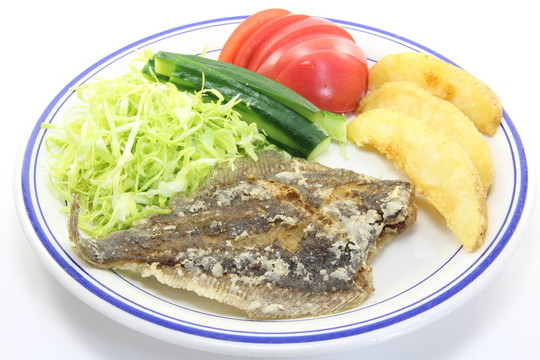 煎比目魚