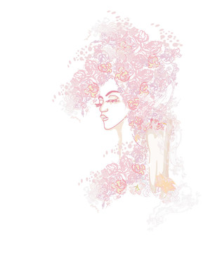 抽象美女肖像