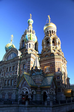 对血的救世主教堂；圣彼德堡