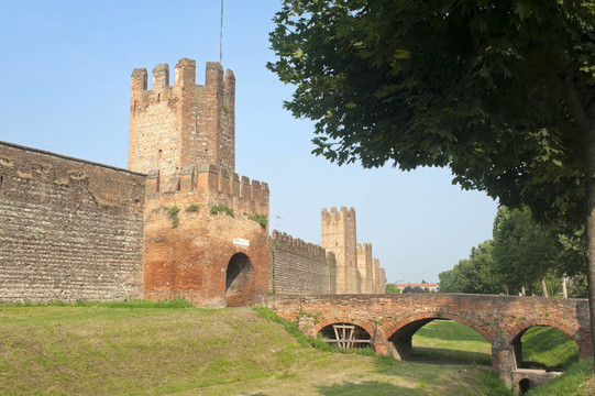 Montagnana（Padova；威內(nèi)托大區(qū)；意大利）-中世紀(jì)的城墻