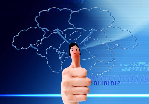 快樂手指笑臉控股與社會網(wǎng)絡(luò)的標志