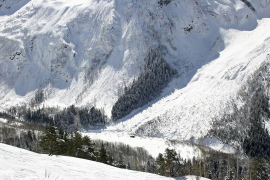 高加索山脈山區(qū)滑雪勝地