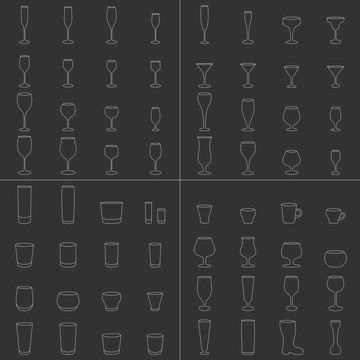 酒杯啤酒杯集