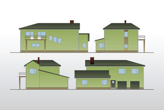 老式住宅建筑平面圖