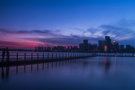 梅溪湖晚霞