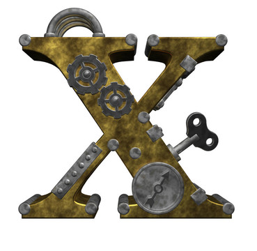 蒸汽朋克字母X