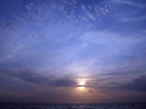 海上日落