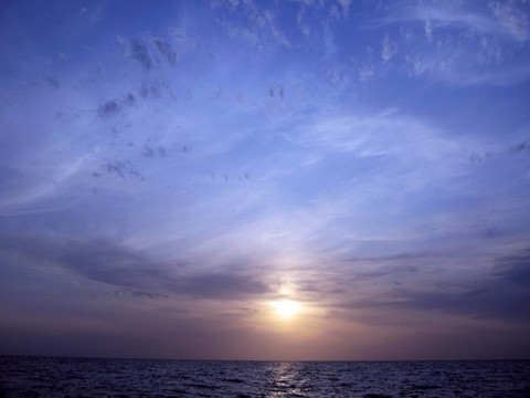 海上日落