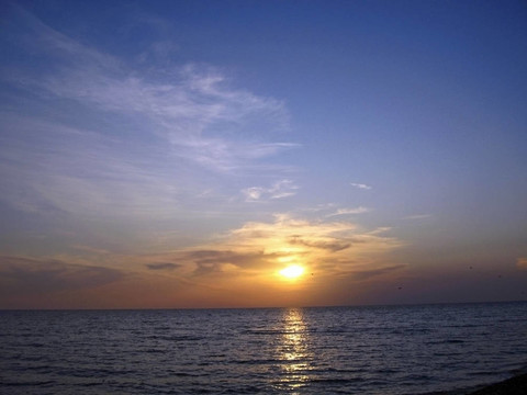 海上日落