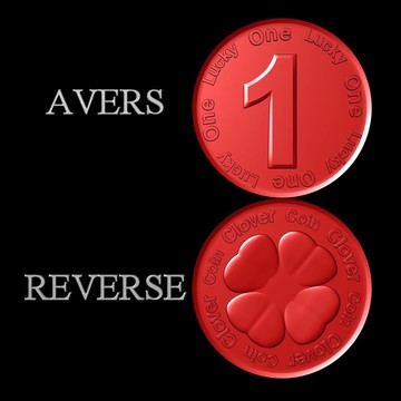 幸運(yùn)硬幣金屬紅三葉平均