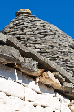 Alberobello s Trulli。普利亞。意大利.