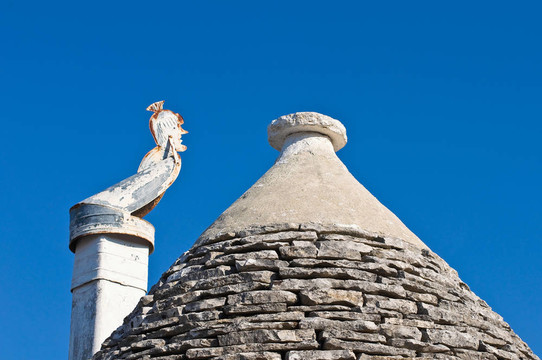 Alberobello s Trulli。普利亞。意大利.