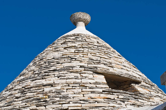 Alberobello s Trulli。普利亞。意大利.