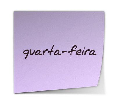 星期三在Portuguese