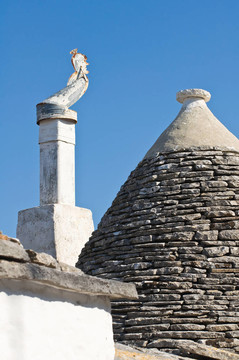 Alberobello s Trulli。普利亞。意大利.