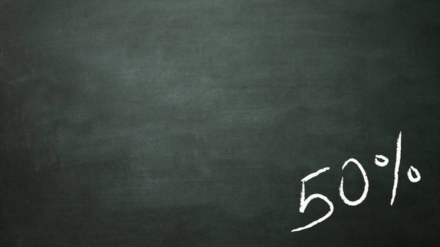 百分之50拐角處
