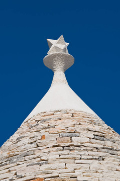 Alberobello s Trulli。普利亞。意大利.