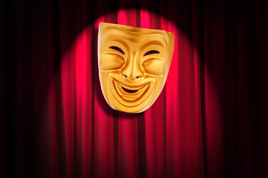 帶面具的戲劇表演概念