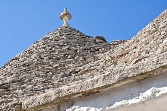 Alberobello s Trulli。普利亞。意大利.