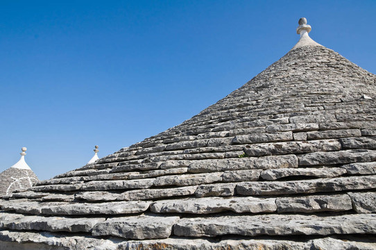 Alberobello s Trulli。普利亞。意大利.