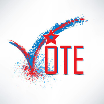 帶有復(fù)選標(biāo)記和復(fù)選框的投票文本