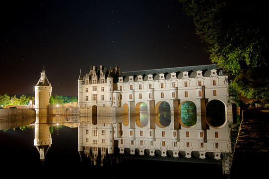 浪漫的Chenonceau castle