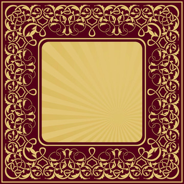 矩形金框