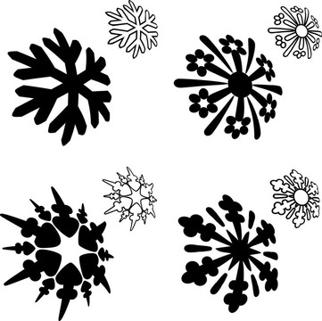 向量的三維雪花