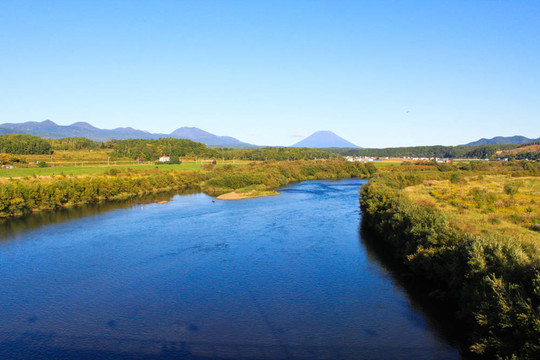 北海道景觀；日本