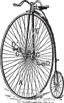 腳踏車；普通自行車；復(fù)古雕刻。