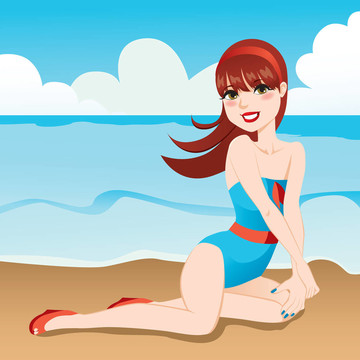 海灘美女