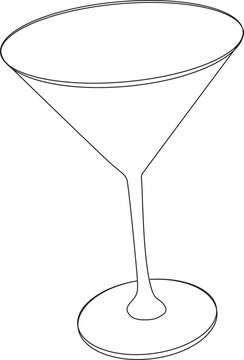 雞尾酒玻璃圖