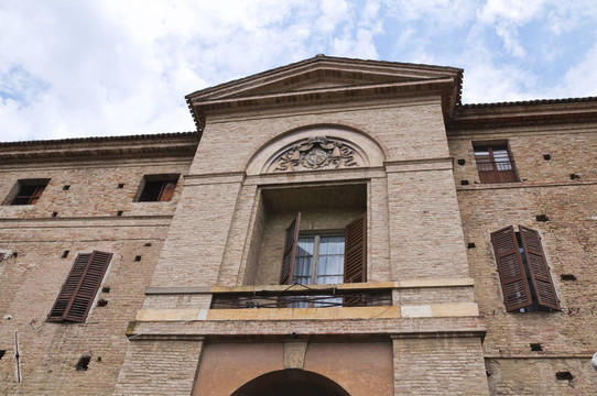 Meli鹿皮堡壘索拉納。Emilia Romagna。意大利.